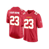 Custom Red-White Authentic Football Jersey